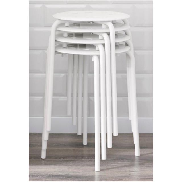 Ikea Marius Stool White 16 Pieces In Stock Furniture Tables Chairs On Carousell