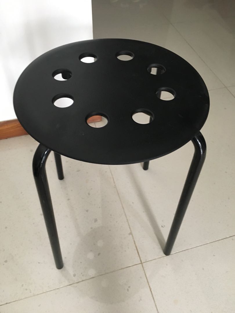 Ikea Marius Stool Black Furniture Tables Chairs On Carousell