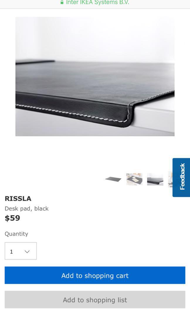 Ikea Rissla Desk Pad Furniture Others On Carousell