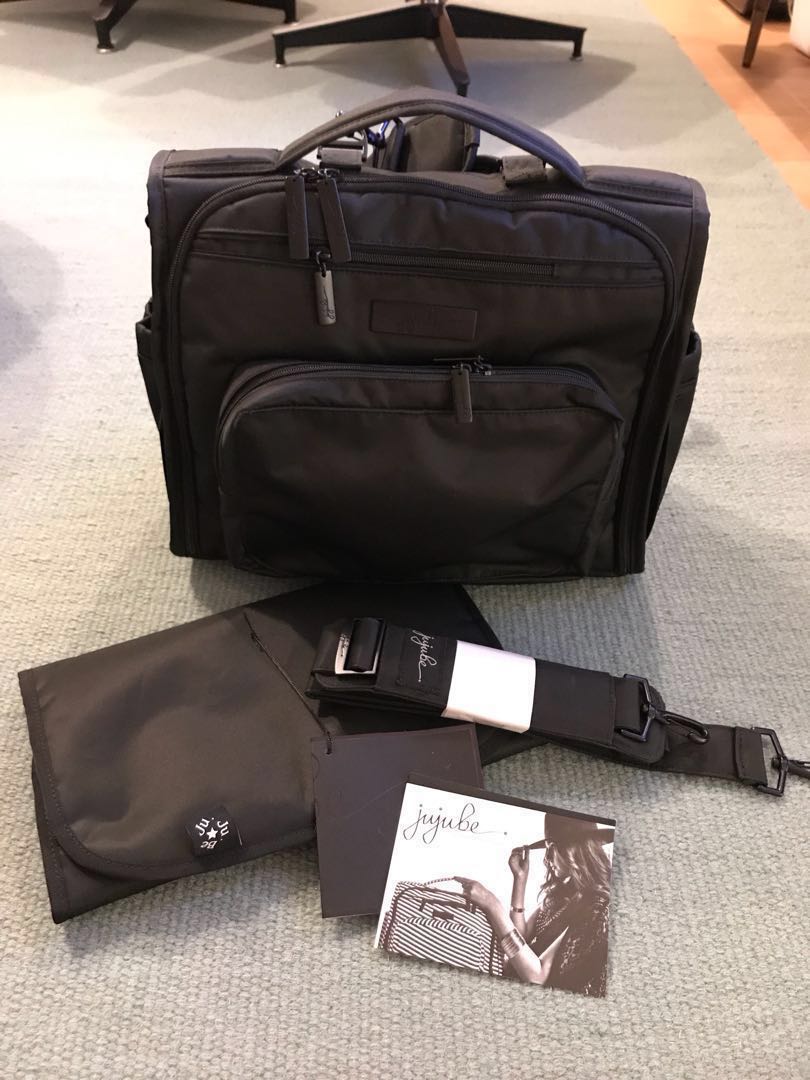 jujube black diaper bag
