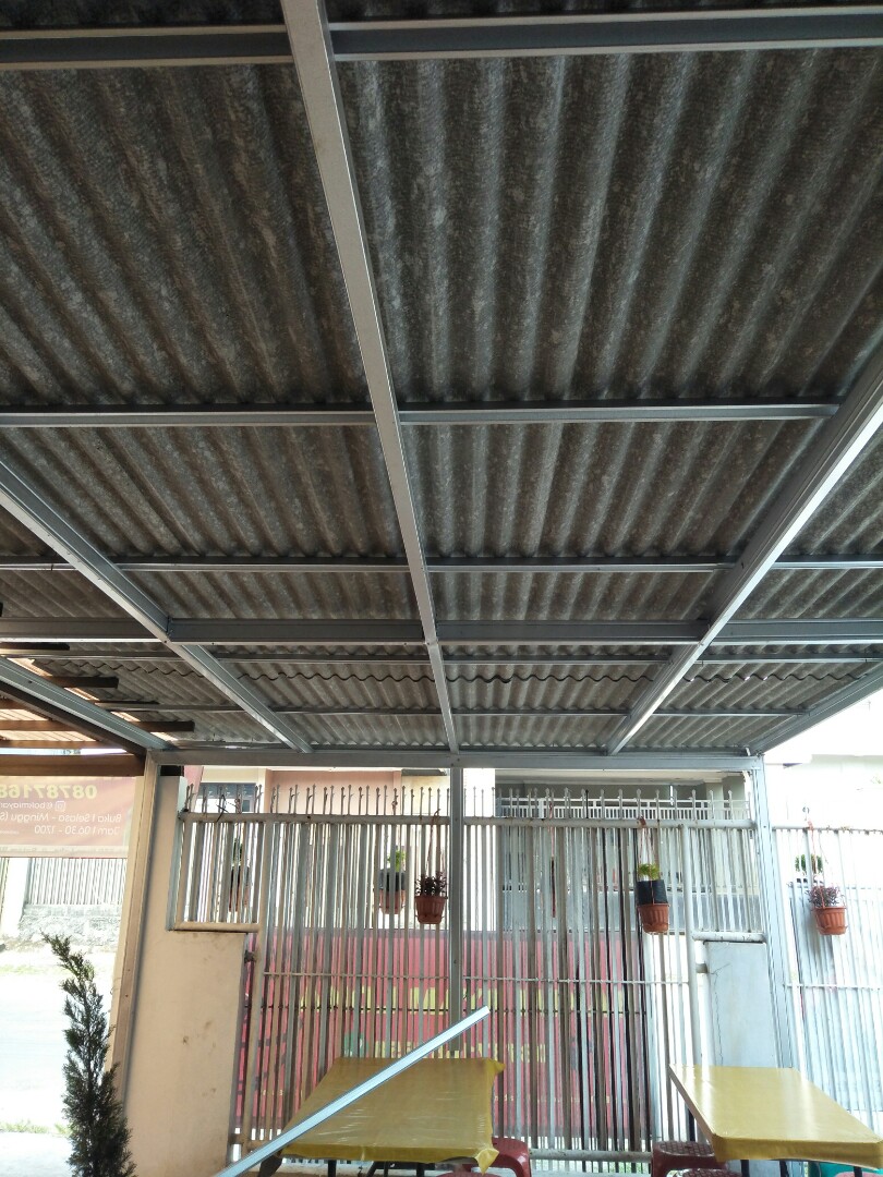 Kanopi Asbes Kayu Canopi Murah