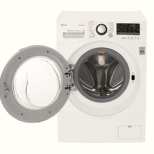 LG 9/6 KG, 6 Motion Inverter Washer Dryer, TV & Home Appliances