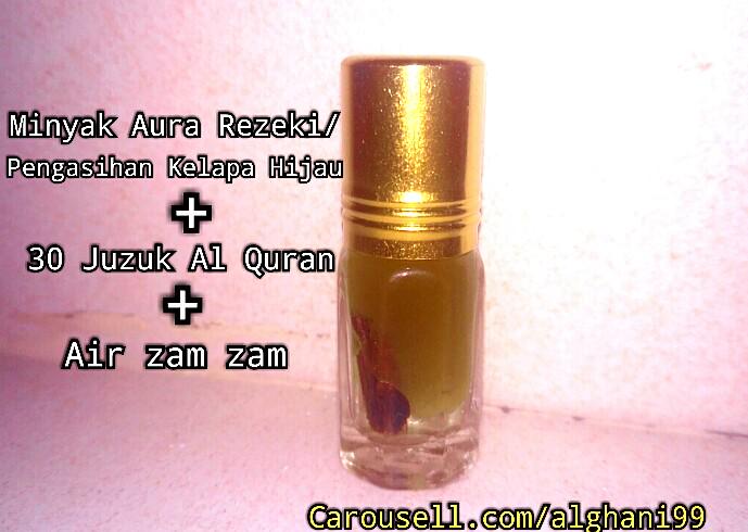Minyak Aura Rezeki Pengasihan Kelapa Hijau Di Satukan Dengan 30 Juzuk Al Quran Dan Air Zam Zam Men S Fashion Accessories Others On Carousell