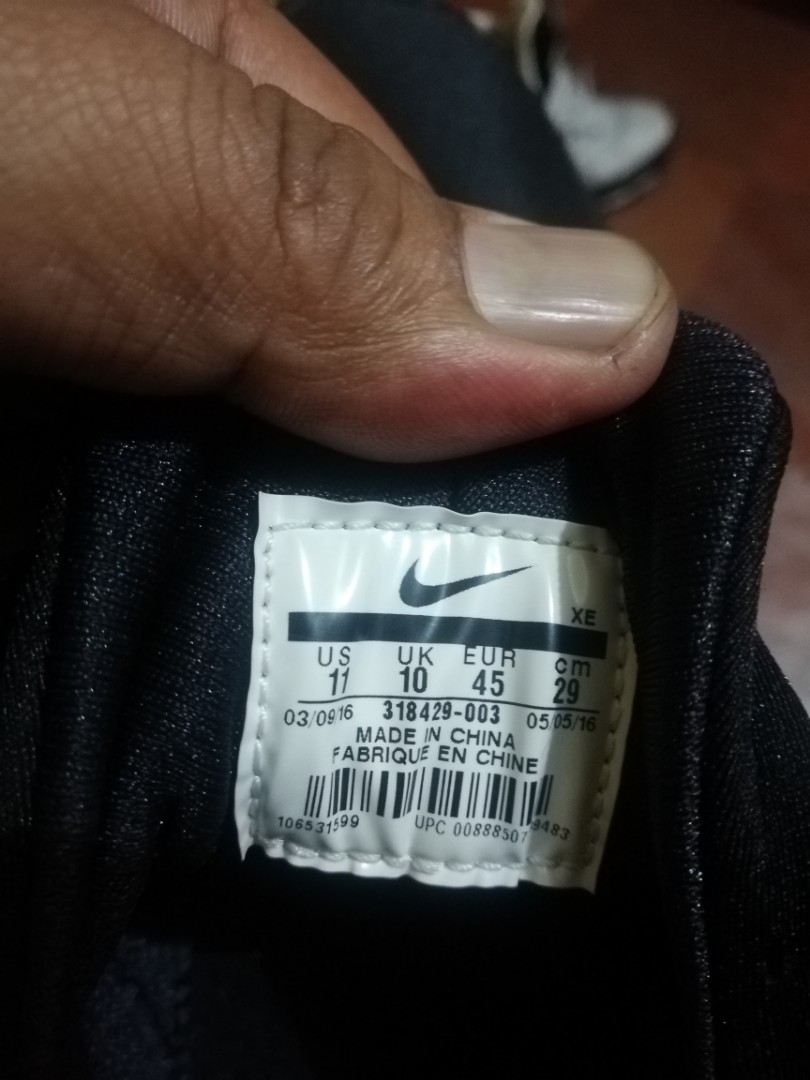 Nike us sales 10 in cm