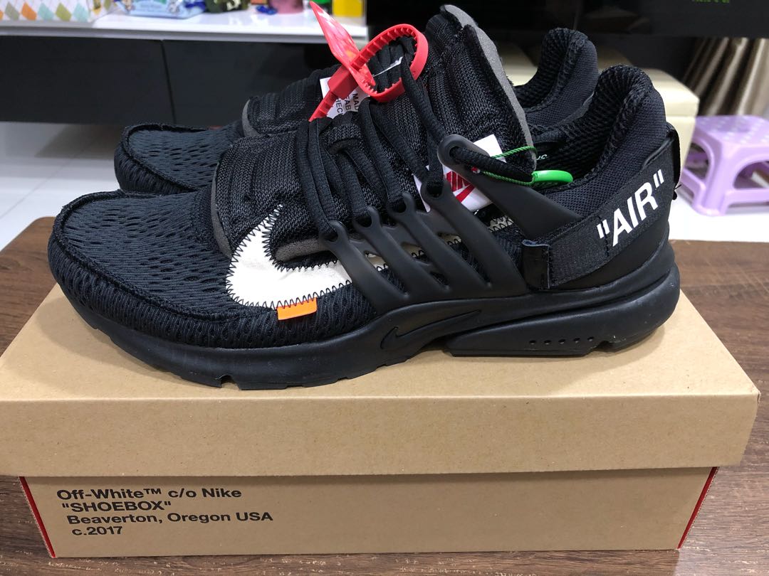 triple black off white presto