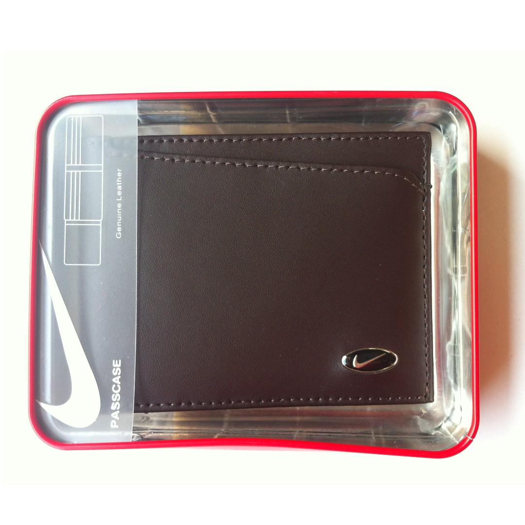 mens nike leather wallet
