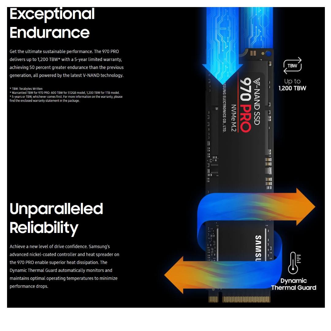 samsung 970 pro endurance