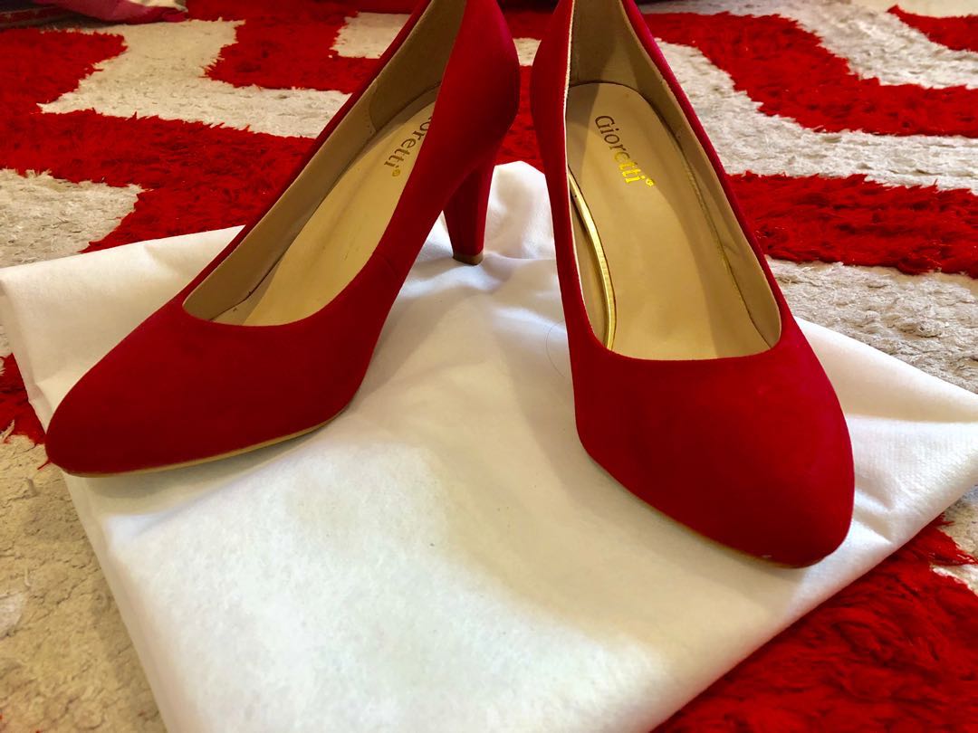 Sepatu High Heels Merah Fesyen Wanita Sepatu Di Carousell