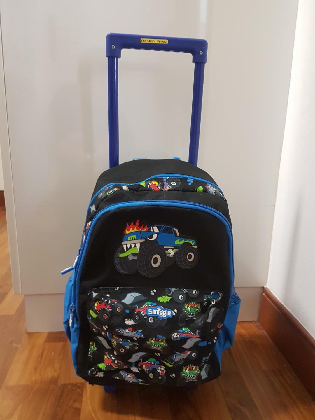 monster truck school bag