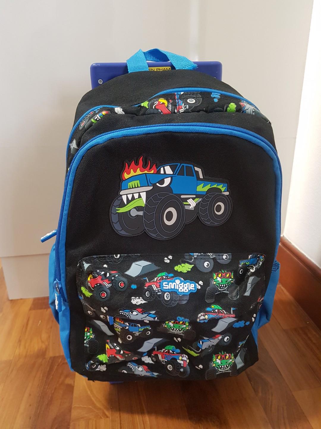 monster truck school bag