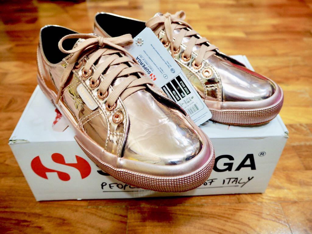Superga rose gold sneakers new arrivals