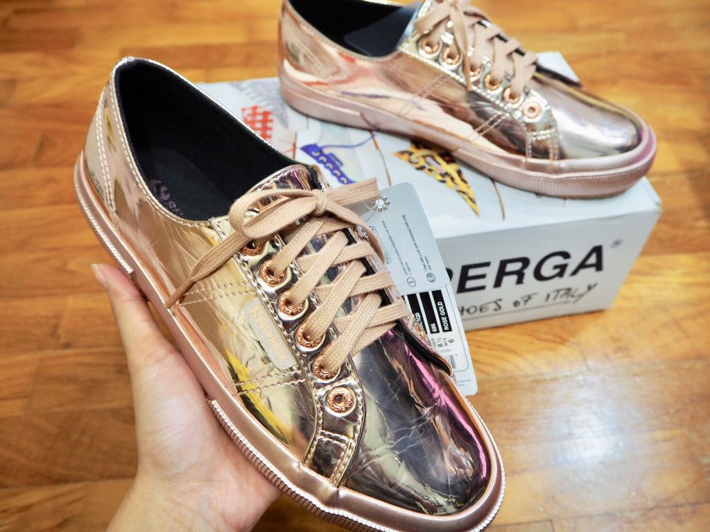 Superga Rose Gold sneakers Women s Fashion Footwear Sneakers on Carousell