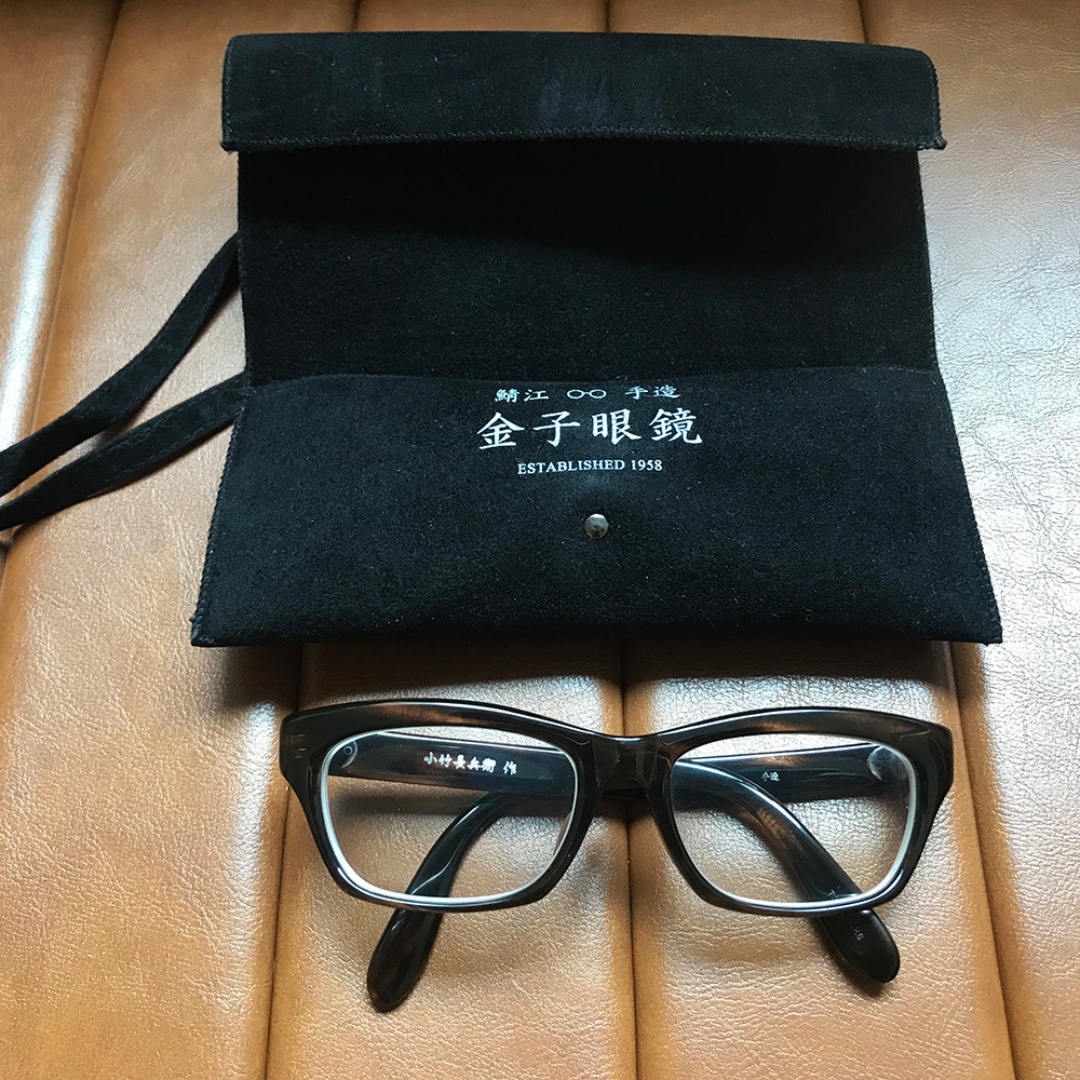 日本手作眼鏡－小竹長兵衛-T323, 男裝, 手錶及配件, 方巾- Carousell