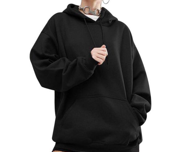thin black hoodie