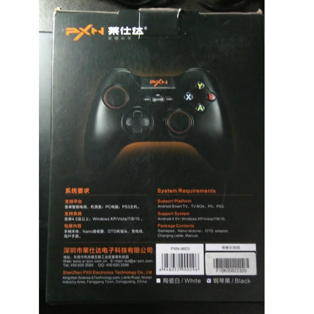 Wireless Game Controller PXN 9603 for PC and Mobile and PS3 (Category: Xbox) located in Taguig. Submitted by minimallclutter (Listing ID 189247883, Image 3). Description: Brand New PXN 9603 heavily discounted at 499 only vs 1000+ original price..