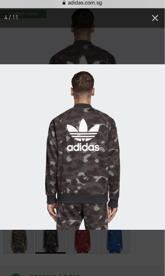 Adidas x bape camo jacket sale