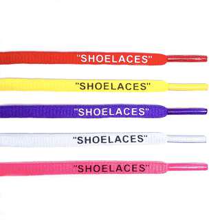 SHOELACES SHOE LACES OFF WHITE OFFWHITE OVAL ROUND ROPE YELLOW PURPLE RED