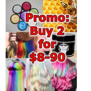 Colour Hair Wax Temporary Hair Dye Honey Wax Essence  PROMOTION Buy 2 for SGD$8.90 Limited Period