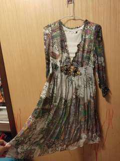 絲質連衣裙