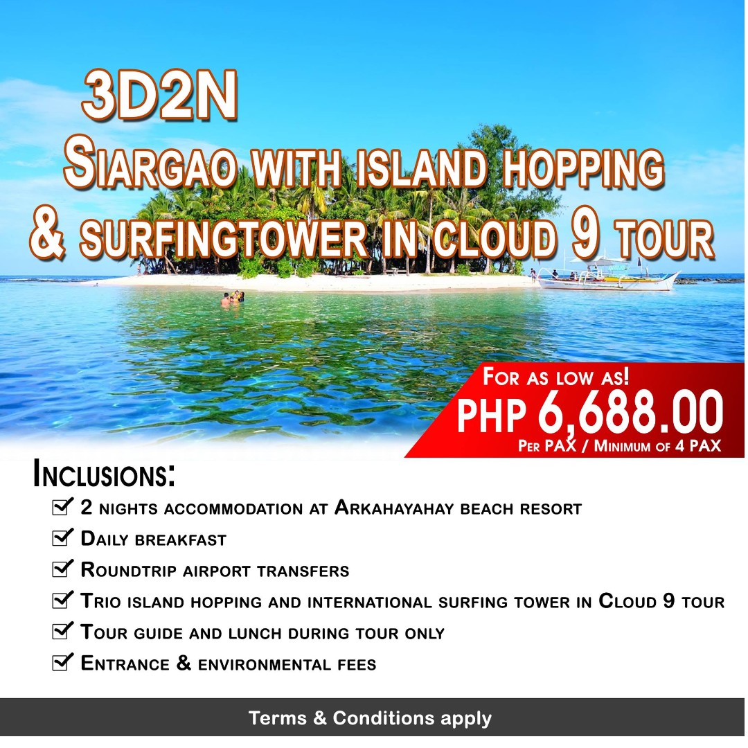 siargao tour package 3d2n