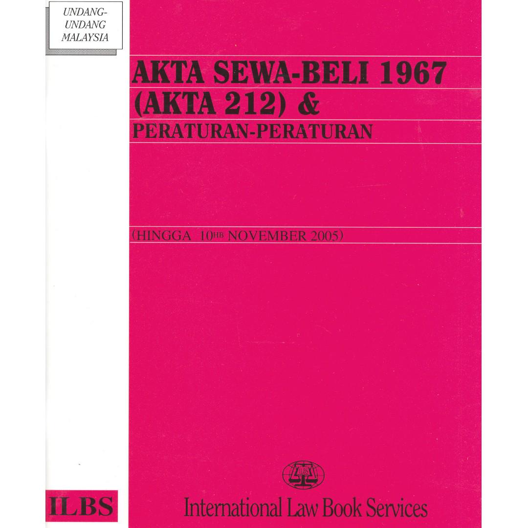 Akta Sewa Beli 1967 Akta 212 Peraturan Peraturan Textbooks On Carousell