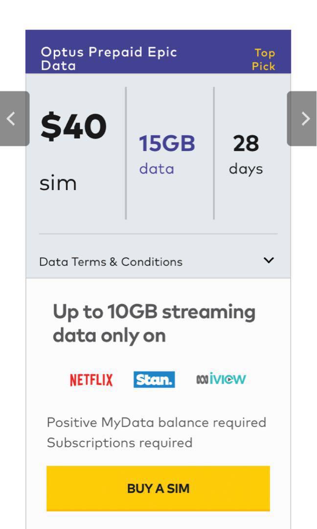 Optus 15gb plan Clearance