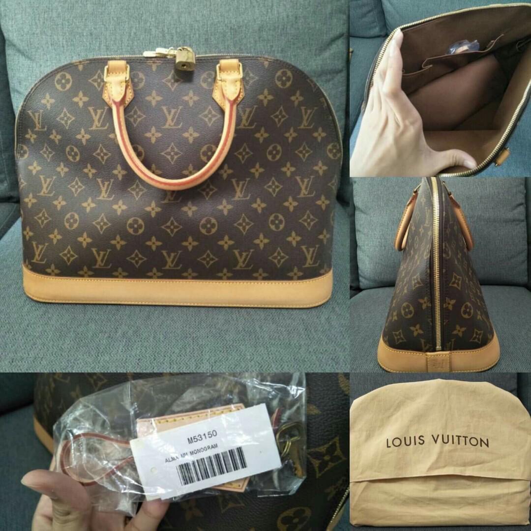 Louis Vuitton Alma MM size, Luxury, Bags & Wallets on Carousell