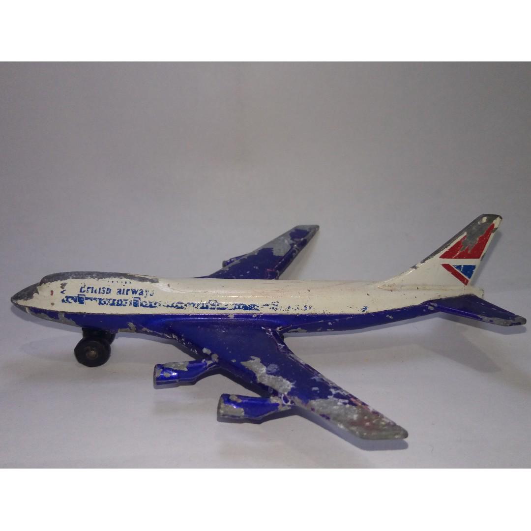Boeing 747 British Airways BY MATCHBOX (Vintage Lesney 1973 Made In ...