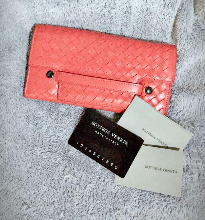 BOTTEGA Long Wallet with Serial Numbers, Women's Fashion, Bags