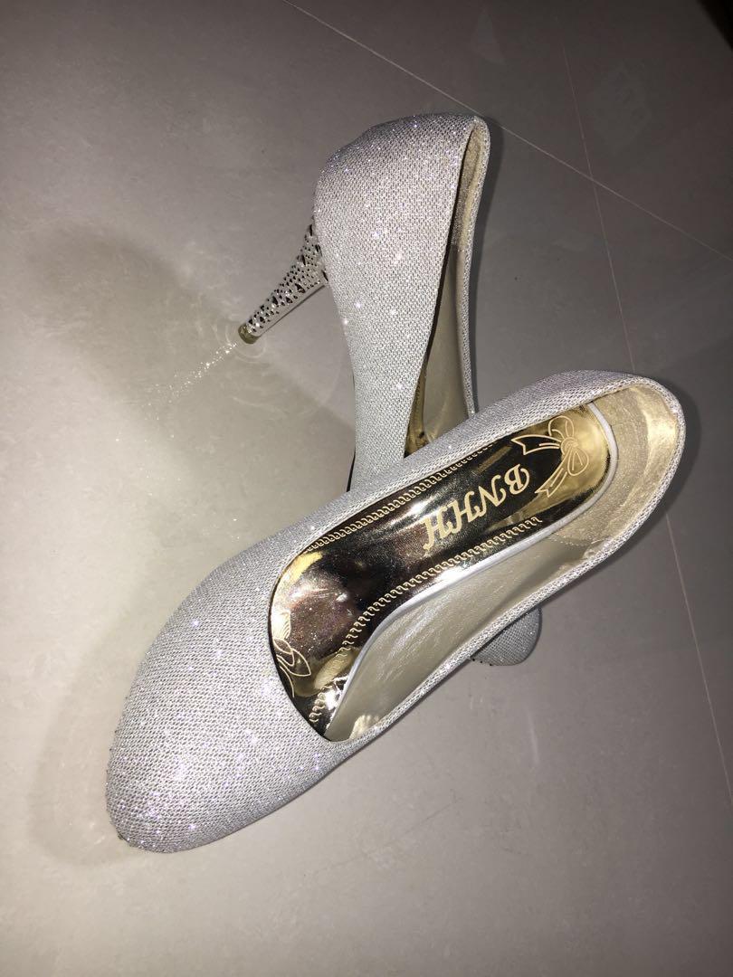 shiny high heels