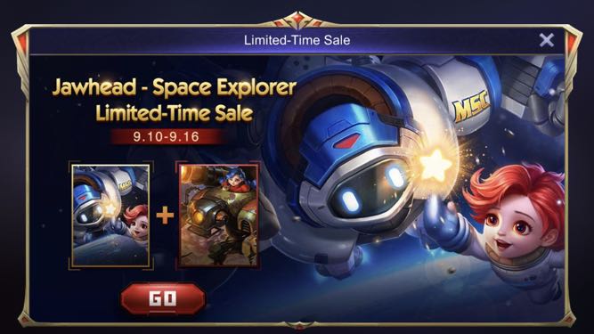Bundle Jawhead Skin Space Explorer Mobile Legends Toys Games Video Gaming In Game Products On Carousell