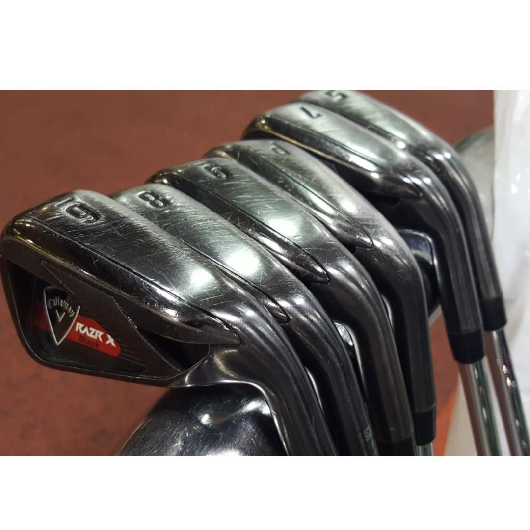 Callaway RAZR X Black Iron Set 7pcs 5-9.P.A M-10 XP Shaft UNI