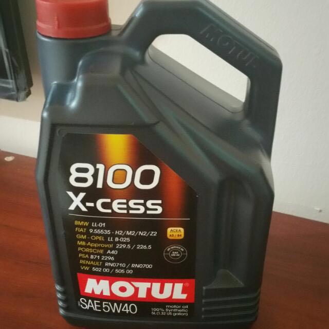 Car Motul 8100 X Cess 5w40 5l Cheapest Car Accessories On Carousell