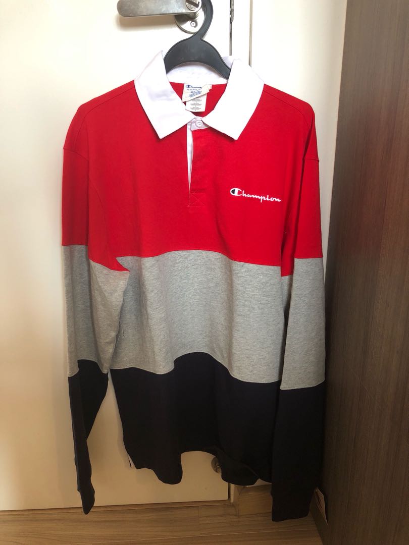 champion colorblock rugby shirt