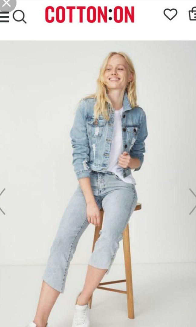 cotton on girlfriend denim jacket