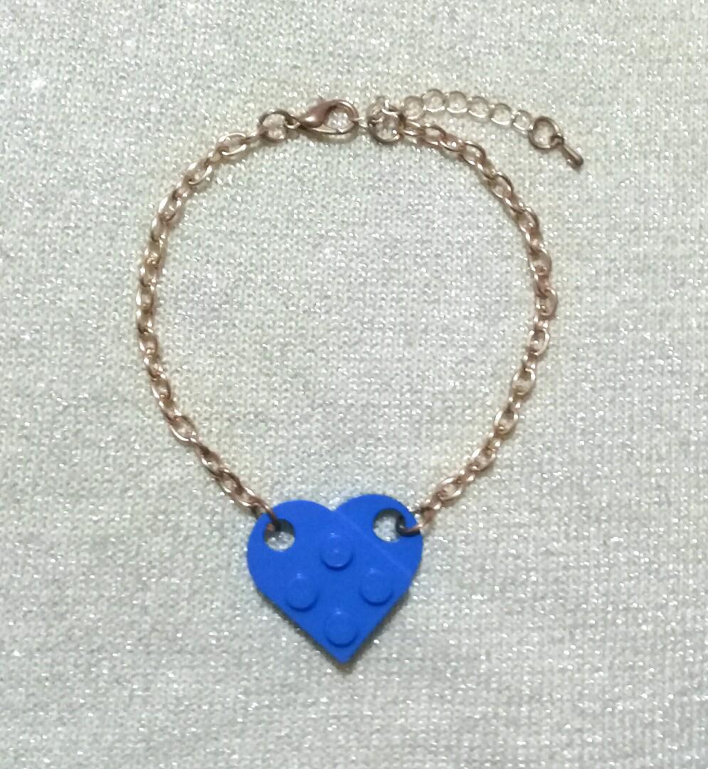 Cute Lego Heart Bracelet Women s Fashion Jewelry Organizers