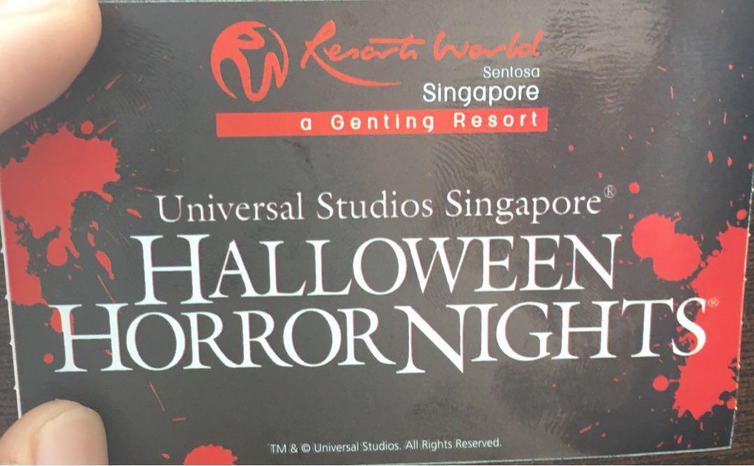 Halloween Horror Night 8 Frequent Fear Pass, Hobbies & Toys