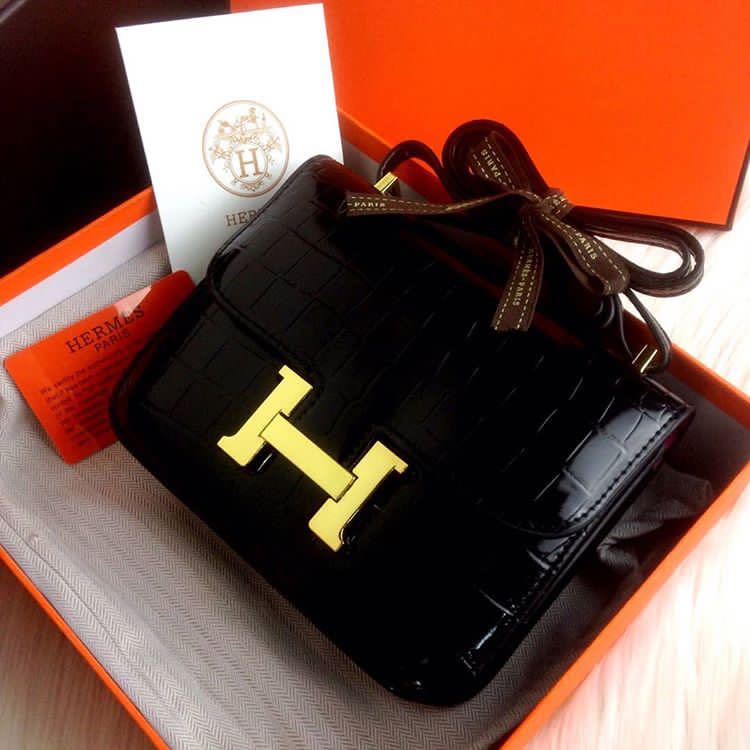 HERMES Constance Crocodile, Luxury, Bags & Wallets On Carousell