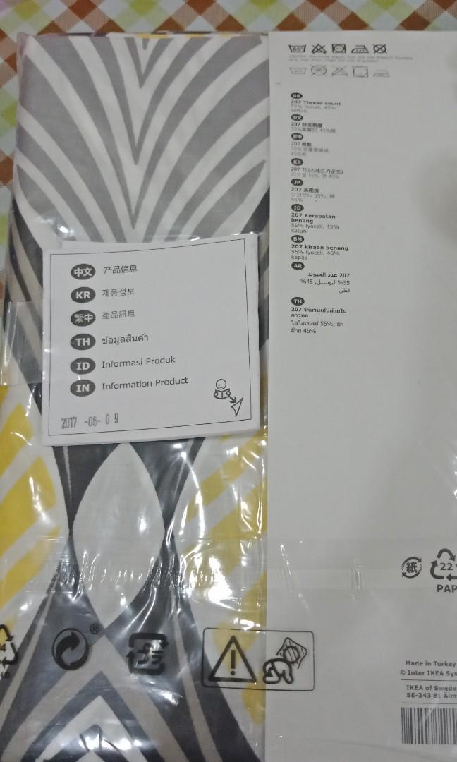 Ikea bed sheet, Furniture & Home Living, Furniture, Bed Frames