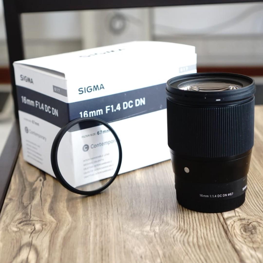lensa sigma 16mm f1 4 for sony e mount