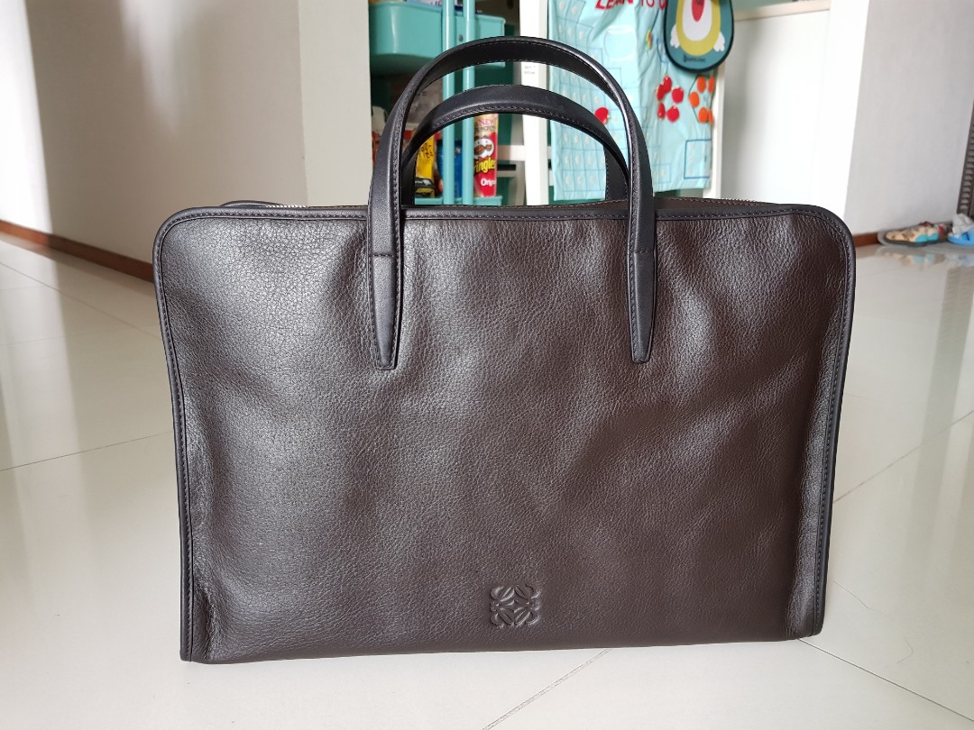 Loewe briefcase calf leather