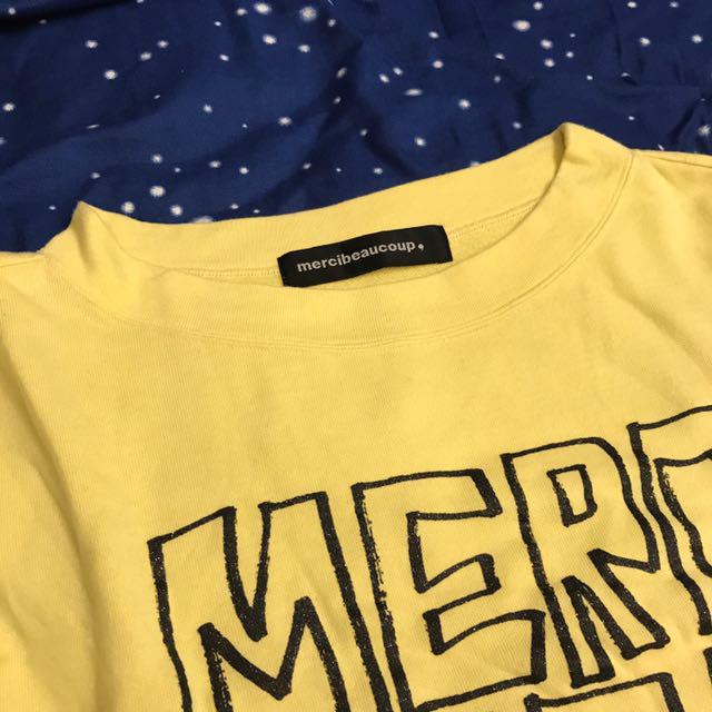 Merci beaucoup clearance yellow sweater