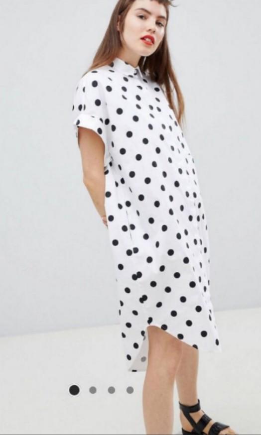 Monki polka dot dress hot sale