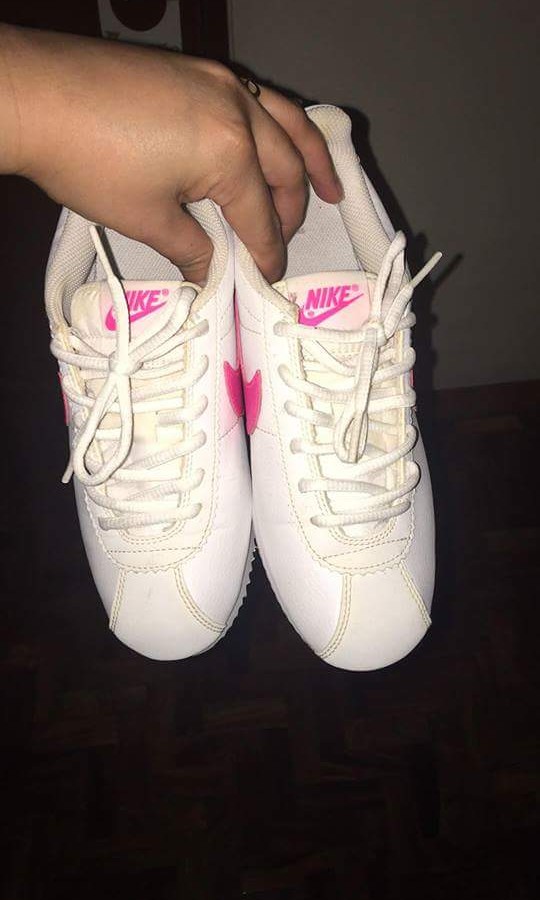 hot pink nike cortez