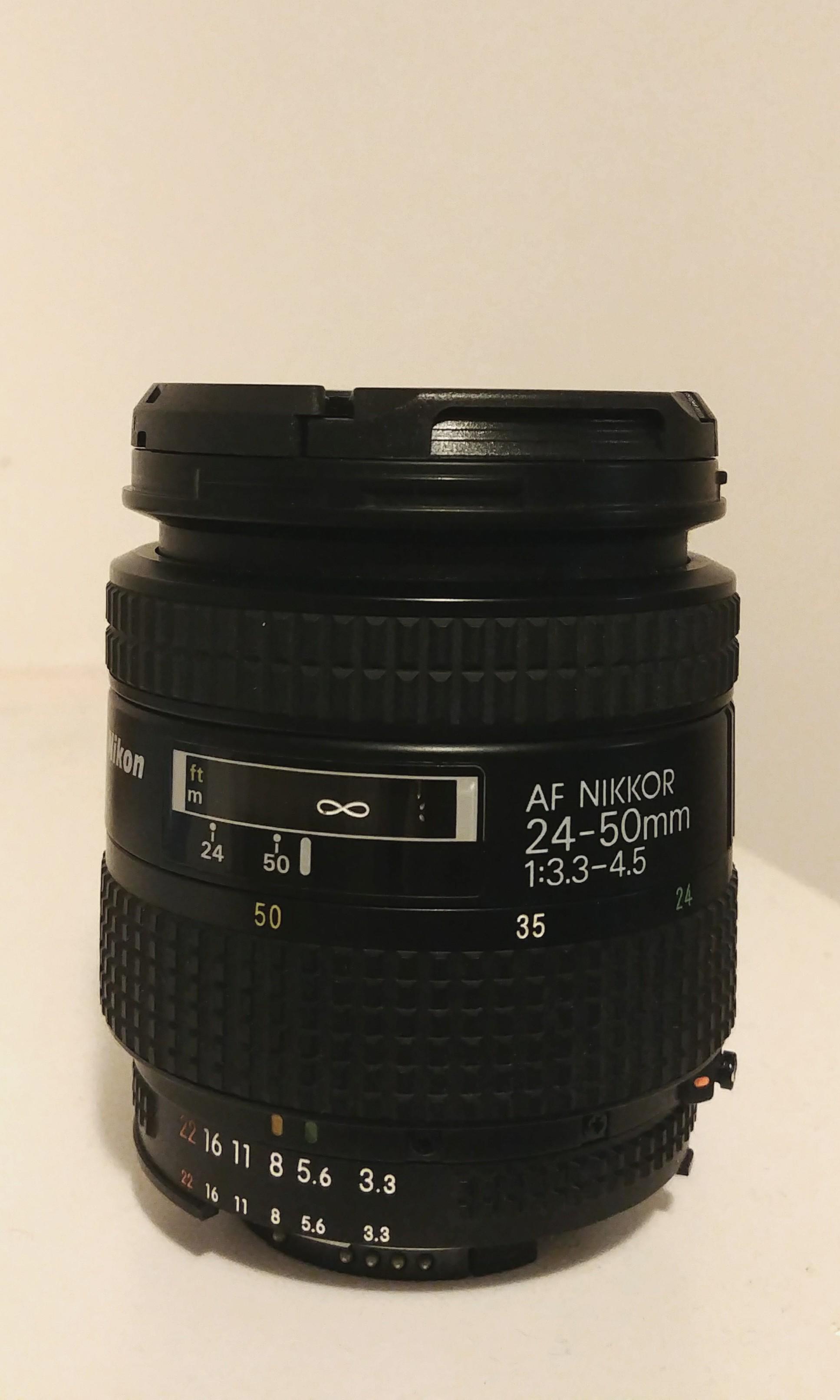 Nikon AF Nikkor 24-50mm 1:3.3-4.5, 攝影器材, 鏡頭及裝備- Carousell