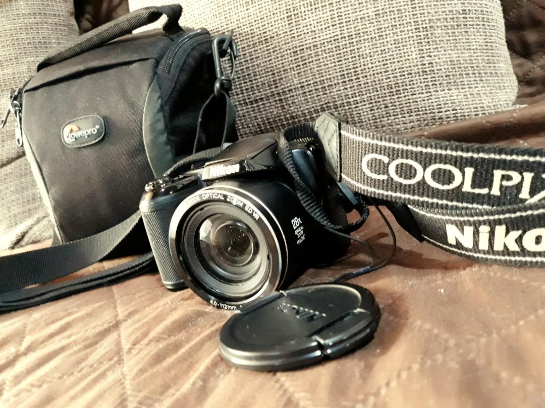 NIKON COOLPIX L340 With Battery, Charger, Memory Card and Bag