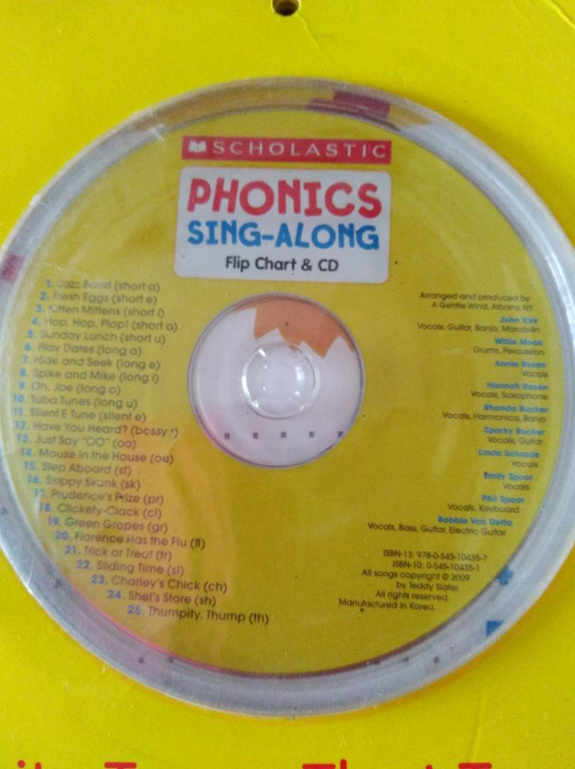 Phonics singalong flip chart & CD, Hobbies & Toys, Books & Magazines