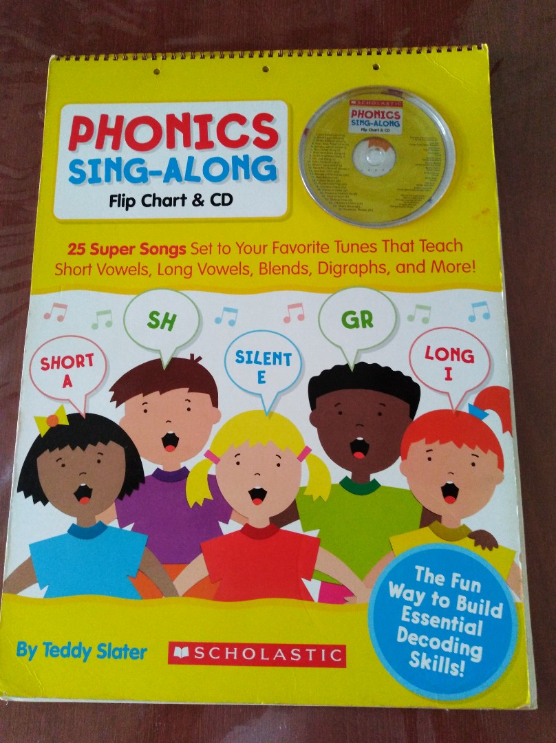 phonics-sing-along-flip-chart-cd-hobbies-toys-books-magazines-children-s-books-on-carousell