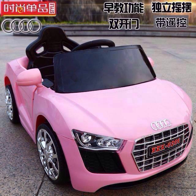 pink audi ride on