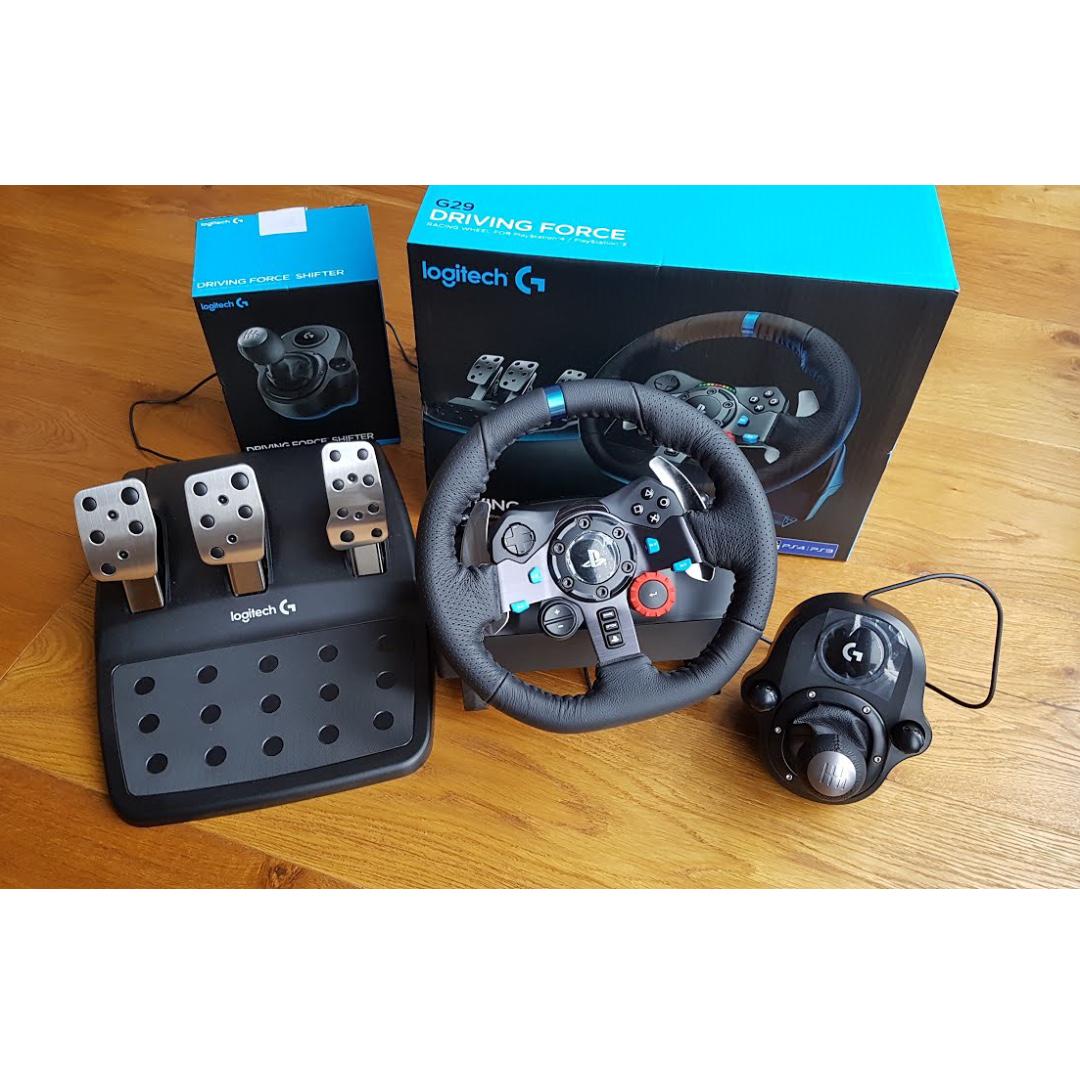 Playstation 4 Ps4 Pro Logitech G29 軚盤連driving Force變速器套裝 電子遊戲 遊戲機配件 手掣 Carousell